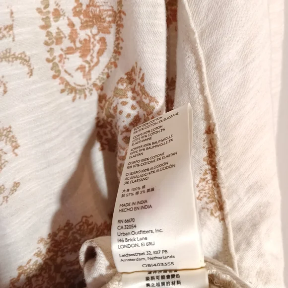 We The Free True Perfection Tee in Almond Milk Size L - Picture 8 of 9